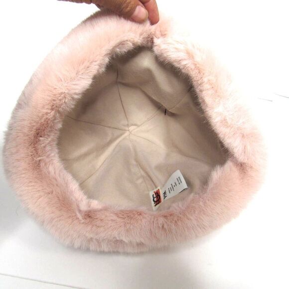 UGG FAUX FUR BEANIE WITH POM PINK CRYSTAL SZ S/M main image 4